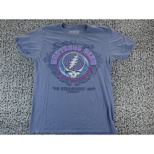 Liquid Blue Men's T-shirt Blue Grateful Dead Fillmore Stealie Medium‎